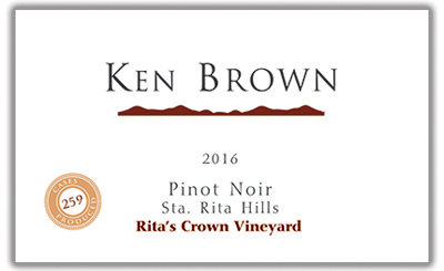 2016 Ritas Crown Vineyard Pinot Noir
